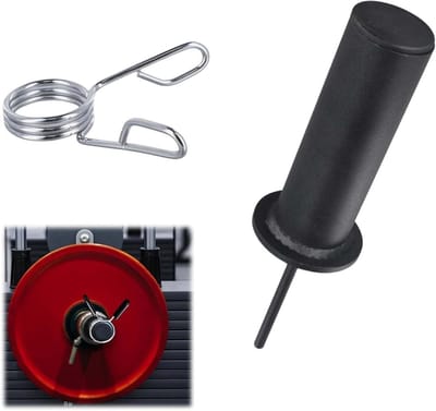 Extra gewicht pin voor sportschool, 10 x 100mm met 3 veerringen, ideaal voor gewichtstapeling, metalen constructie, draagbare fitnessaccessoires voor optimale training