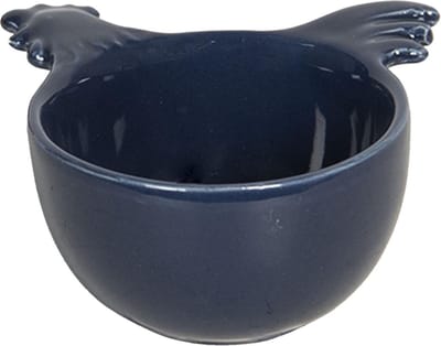 Clayre & Eef Maatlepel 9x9x5 cm Blauw Keramiek Haan