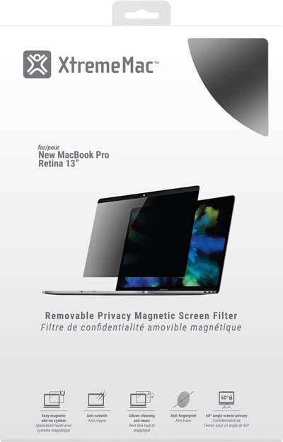 XtremeMac MBP2-TP13-13 schermfilter 33 cm (13") Laptop Omkaderde privacyfilter voor schermen