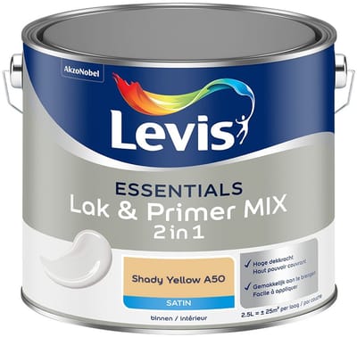 Levis - Essentials Lak & Primer Mix - Shady Yellow A50 - Mengverf - 2,5 L