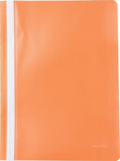 Pergamy snelhechtmap, ft A4, PP, pak van 5 stuks, oranje 80 stuks