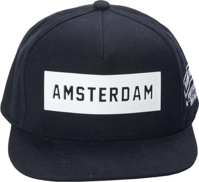 Robin Ruth Snapback Andrew Flat zwart wit CH802-A