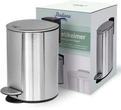 Cosmetic Bucket 3L Stainless Steel Bathroom Bin with Soft Close Mechanism