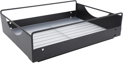 Uitbreidbare Keukenorganiser, 40.6 x 22.9 x 9.2 cm, Opbergrek met Uittrekbare Lade voor Keuken en Kasten, Zwart, Ruimtebesparend en Functioneel
