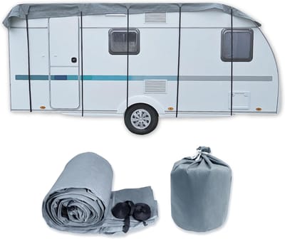 Dakafdekking voor caravans maat S - Beschermhoes - Afdekzeil voor campers