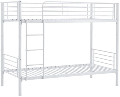 Stapelbed Bunky 90x200 cm wit metaal