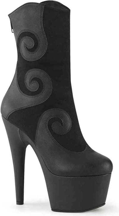 Pleaser - ADORE-1034 Plateau Laarzen - US 8 - 38 Shoes - Zwart