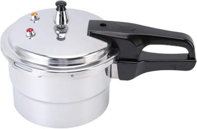 Snelkookpan Aluminium - Drukpan Stoofpan - Snel Koken - Explosieproof Ontwerp - 3 Liter - Zilver