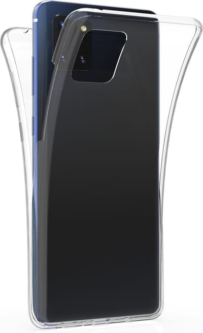 kwmobile 360 graden hoesje geschikt voor Samsung Galaxy Note 10 Lite - volledige bescherming - siliconen beschermhoes - transparant