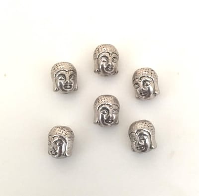 boeddha gelukskralen - nikkel vrij - 1.3 x 0.8 cm - 6 stuks in de verpakking
