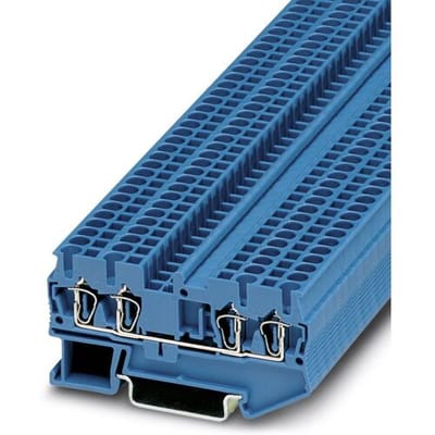 Phoenix Contact 3031319 Doorgangsserieklem 5.2 mm Spanveer Blauw 50 stuk(s)