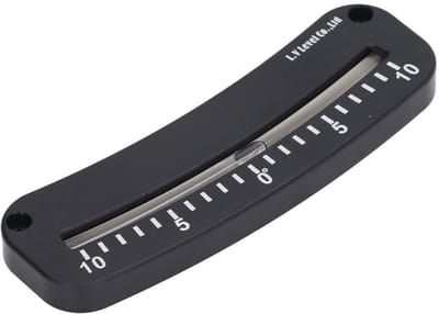 Dailygoods- Clinometer met duidelijke schaal - Hellingmeter - Meetbereik -10° tot 10° - ABS-materiaal - Bevestigingsgat - Nauwkeurige meting - Hellingsmeter