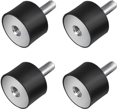 Set van 4 rubberen metalen buffers voor M8 schokdempers, demper Silentblock voor optimale demping