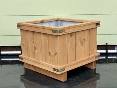 Hardhouten bak - Bloempak - Plantenbak voor buiten - Afmeting 60x60x50 cm