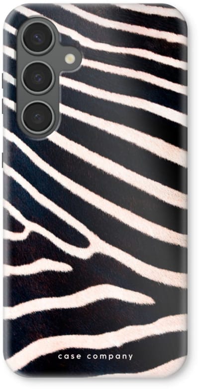 Case Company® - Hoesje geschikt voor Samsung Galaxy S24 Plus hoesje - Zebra - Tough Case - Maximale Bescherming alle Kanten en Schermrand