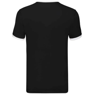 Fruit of the Loom Heren Ringer Contrast T-shirt (Zwart/Wit)