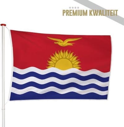 Kiribatische Vlag Kiribati 100x150cm - Kwaliteitsvlag - Geschikt voor buiten