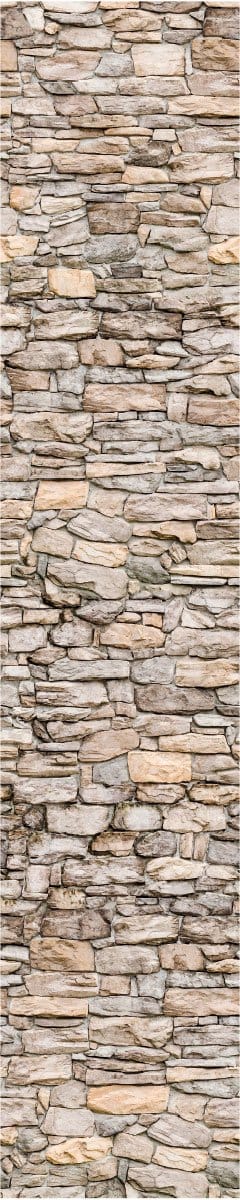 Voorgelijmd vliesbehang - NORWICH STONE WALL - 1 rol van 300x60cm