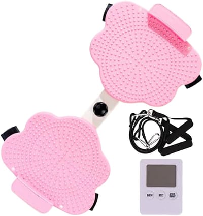 Taille Twist Board - Twisting Machine - Core Training - Stille Home Gym - 136 kg Max Belasting - Roze