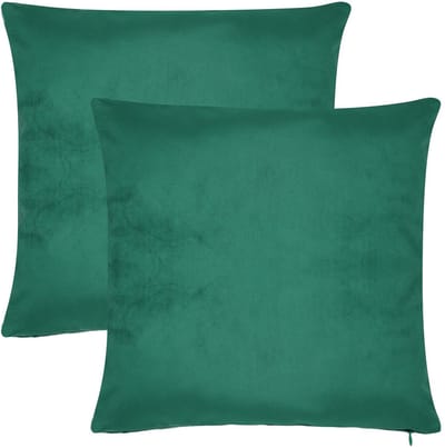 Barbons kussenhoes 40x40 - set van 2 kussenhoesjes - kussensloop - dennengroen