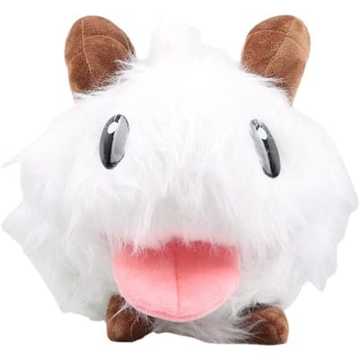 30CM Schattige Poro Pluche Pop Animatie Spel Speelgoed Zacht Huisdecoratie Cadeau Voor Fans 30cm white