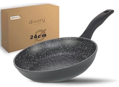 Universele Koekenpan met Antiaanbaklaag - 24cm Inductie - Geschikt voor Alle Fornuizen - Vaatwasmachinebestendig