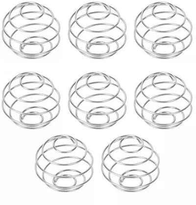 TOVBMUP RVS Shaker Ball - Metalen Shaker Ball - RVS Blender Fles Blender Ball - Eiwit Blender - Sport Fitness Eiwit Shaker Fles Beker Blender - voor Eiwit Mix Dranken - 8 stuks