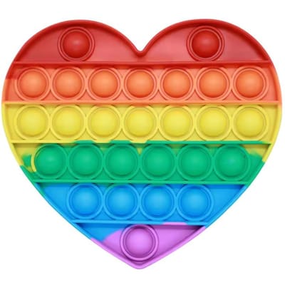 Regenboog Pop Push Bubble Fidget Speelgoed Sensorisch Stressverlichtend Speelgoed voor Kinderen Volwassenen Autisme Speciale Behoeften Anti-Stress Interactief Speelgoed