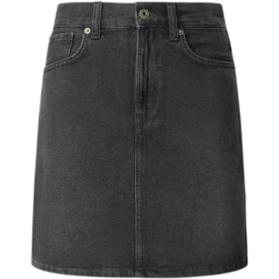 Pepe Jeans Mini Hoge Taille Denim Short Zwart XS Vrouw