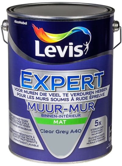 Levis - Expert Muur Binnen Mix - Clear Grey A40 - Mengverf - 5 L