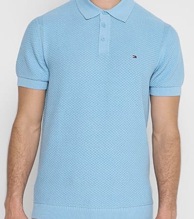 Tommy Hilfiger Oval Structure S/S Polo Heren- Maat S