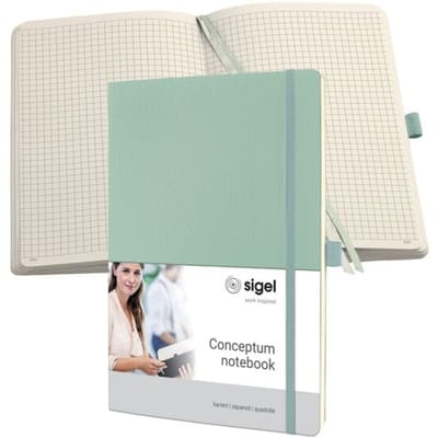Sigel notitieboek - Conceptum - A4 - 194 pagina's - 80 grams - lijn - mintgroen - SI-CO681