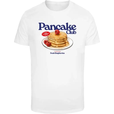 Mister Tee - Pancake Club Heren T-shirt - S - Wit