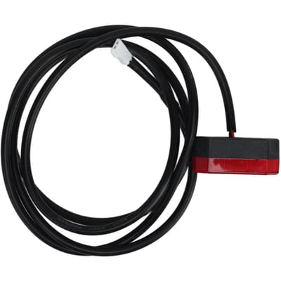 8.5in Achterlicht Polygoon Stoplicht Elektrische Fiets Achterlicht voor 1:2 Model 4 Gats Elektrische Scooter black