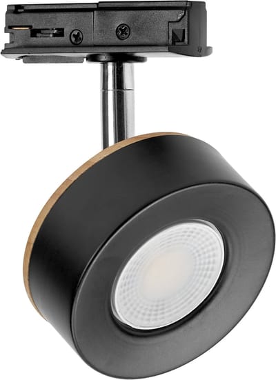 OSRAM TRACKLIGHT SPOT BEAM Rail Spot 4,8W, 3000K warm wit, geïntegreerde LED, draaibaar, Aluminium zwart