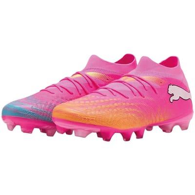 PUMA FUTURE 9 MATCH FG/AG Unisex Sportschoenen - Poison Pink-Sun Stream-Bright Aqua-PUMA White