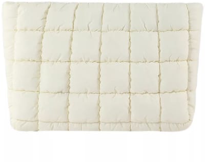 Toilettas Puffer - Crème | Clutch / Make-Up Tas | 26,5 x 16,5 cm | Fashion Favorite