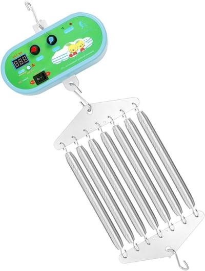 Verstelbare Hangende Schommel voor Babybed en Babyhangmat met Timer en Veermechanisme voor Comfortabel Slapen