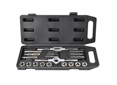 AWTOOLS - Serie AW20405 - Tap- en Snijplaatenset - 20 stuks - Staal - Met Plastic Koffer