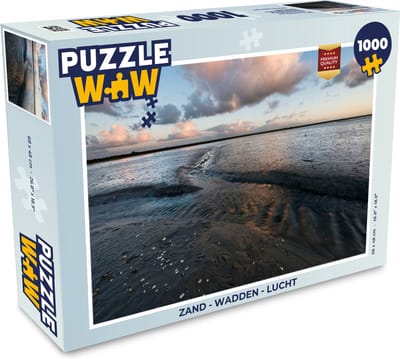 Puzzel Zand - Wadden - Lucht - Legpuzzel - Puzzel 1000 stukjes volwassenen