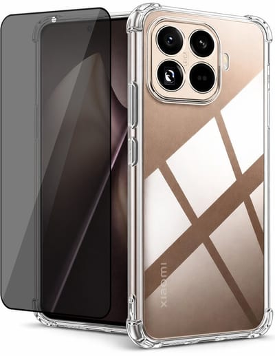 Hoesje geschikt voor Xiaomi 15T - Privacy Screenprotector Volledig Dekkend Glas - Shockproof Transparant