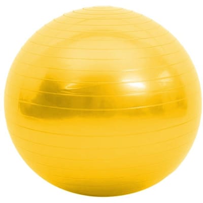 Diameter 45cm PVC Fitnessballen Yogabal Verdikt Explosieveilig Oefening Thuisgym Pilates Apparatuur Balansbal geel