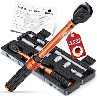 Momentsleutel Set - Fiets Motor - Precisie Werk - 5-60 Nm Bereik - 3/8 Inch - Oranje