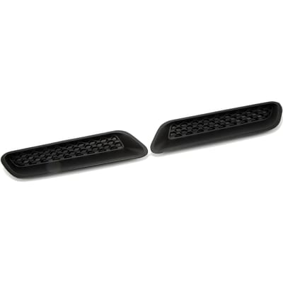 2 STUKS Auto Zijmotorkap Ventilatieopening Afdekking 68324991AA Roestvrij Kleurecht Vervanging voor Dodge Ram 1500 Truck black