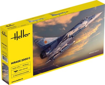 Heller Modelbouwpakket Militaire voertuigen - 80303 Dassault Mirage 2000C Straaljager Plastic - 1:72 - Modelbouw