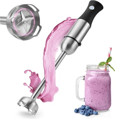 Nexvo® Mixer staafmixer - Mixer - Mixer handmixer - Zwart/ Zilver - ‎15cm x 37cm x 8cm