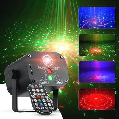 Disco Lampen met Afstandsbediening en Geluidsactivatie - RGB 6 Kleuren 60 Modi voor Feesten
