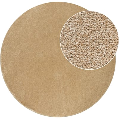 Tapijt Portivo goud 120 cm rond
