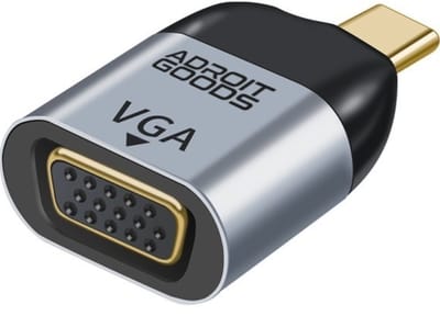 AdroitGoods Usb-C Naar VGA Adapter - Full HD @60Hz - Type-C 3.2