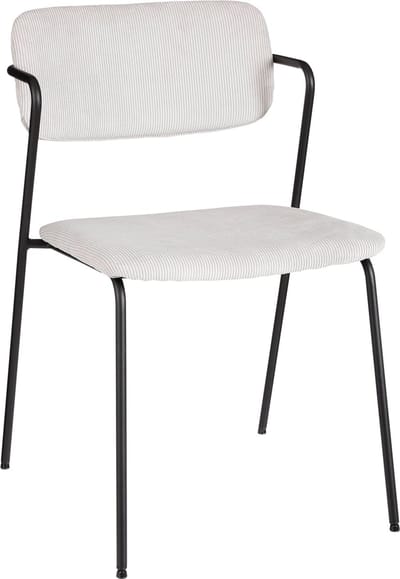 Mica Decorations Nanet Eetkamerstoel - Velvet - Zilver